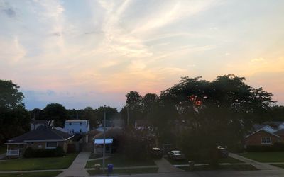 the sun was blood red