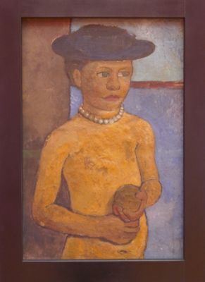Girl with black hat