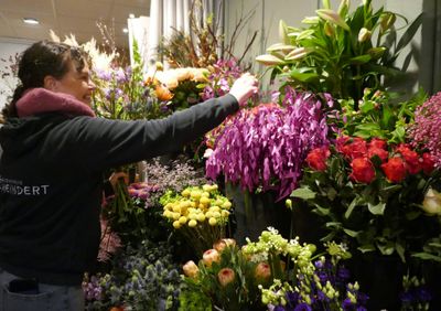 At the flower shop
