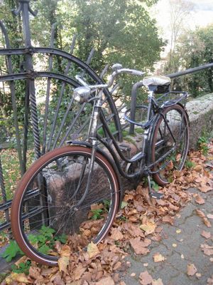 Un vélo qui n'est plus de toute première jeunesse