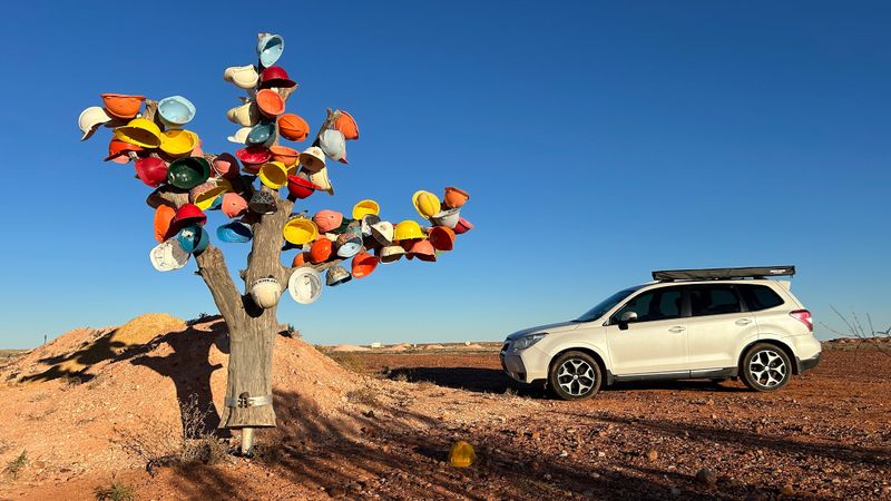 Coober Pedy, a treeless opal town, SA