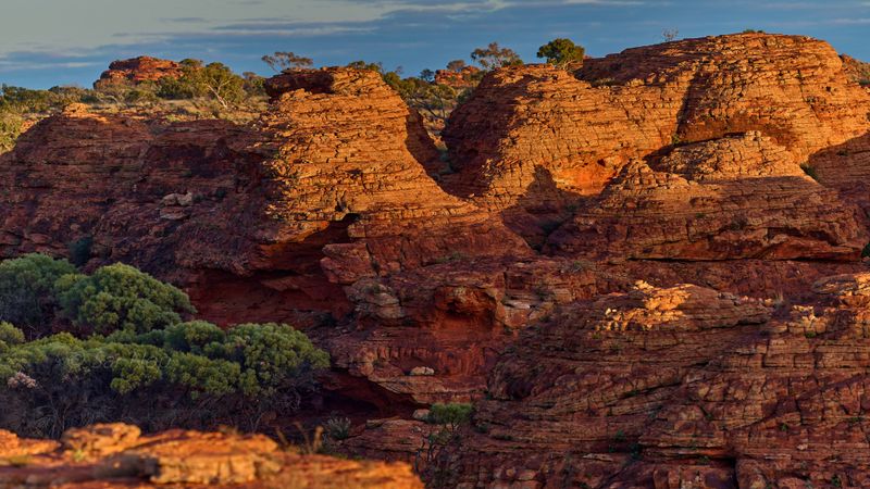 Sunrise at the top of the Kings Canyon