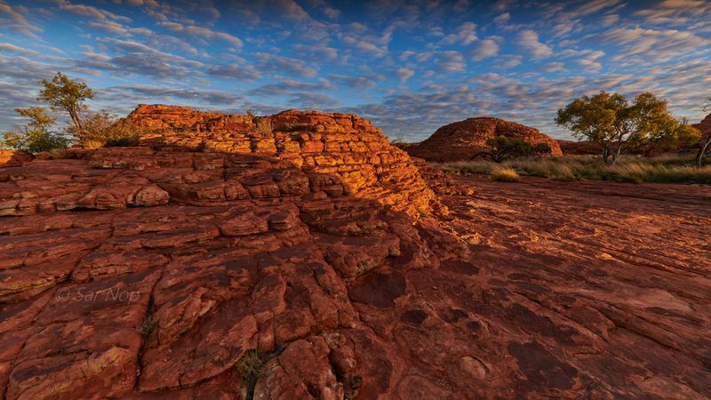 Sunrise at the top of the Kings Canyon