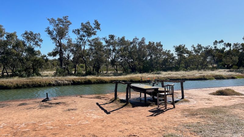 Charlotte Plains Station artesian hot springs, Cunnamulla, QLD
