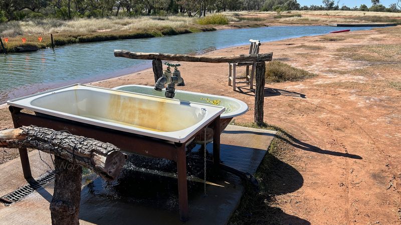 Charlotte Plains Station artesian hot springs, Cunnamulla, QLD