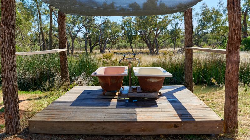 Charlotte Plains Station artesian hot springs, Cunnamulla, QLD