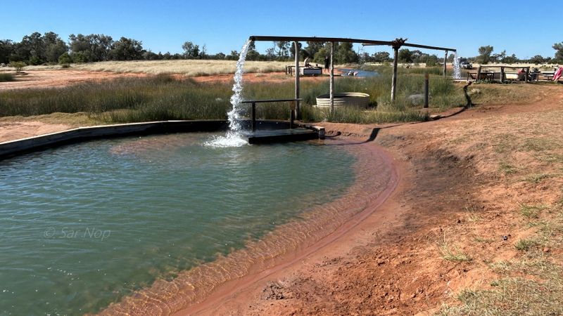 Charlotte Plains Station artesian hot springs, Cunnamulla, QLD