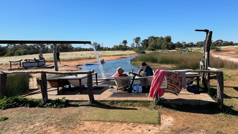 Charlotte Plains Station artesian hot springs, Cunnamulla, QLD