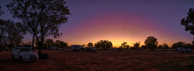 Sunrise at Charlotte Plains Station campground