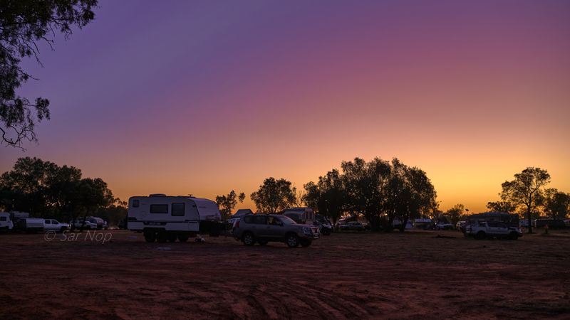 Sunrise at Charlotte Plains Station campground