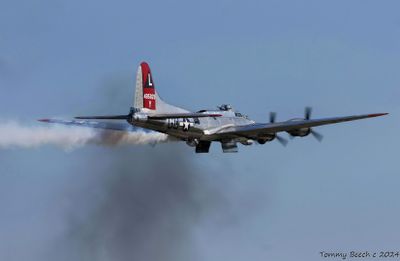 B-17G Leaving the bomb run