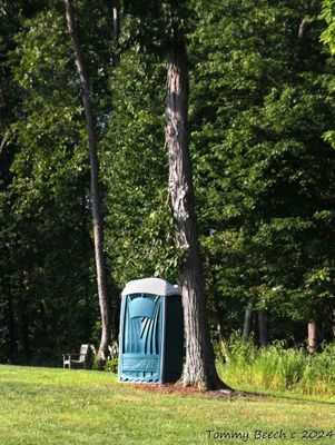 Woodside toilet with waiting room