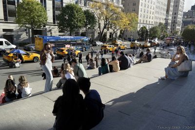 Front steps of the Metropolitan Museum of Art, NYC
