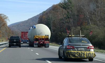 Oversized load...Never would have known without the signs