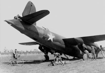  Martin B-26 Marauder... nose gear collapsed on landing, Australia 1940-1943 (2 of 2)
