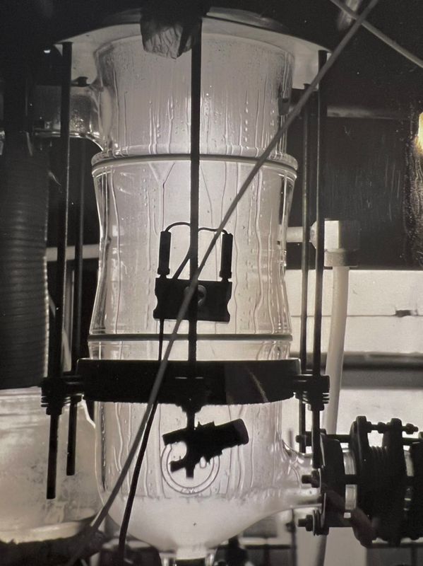 Autre vue du r�acteur CMS fonctionnant en phase gazeuse en 1972