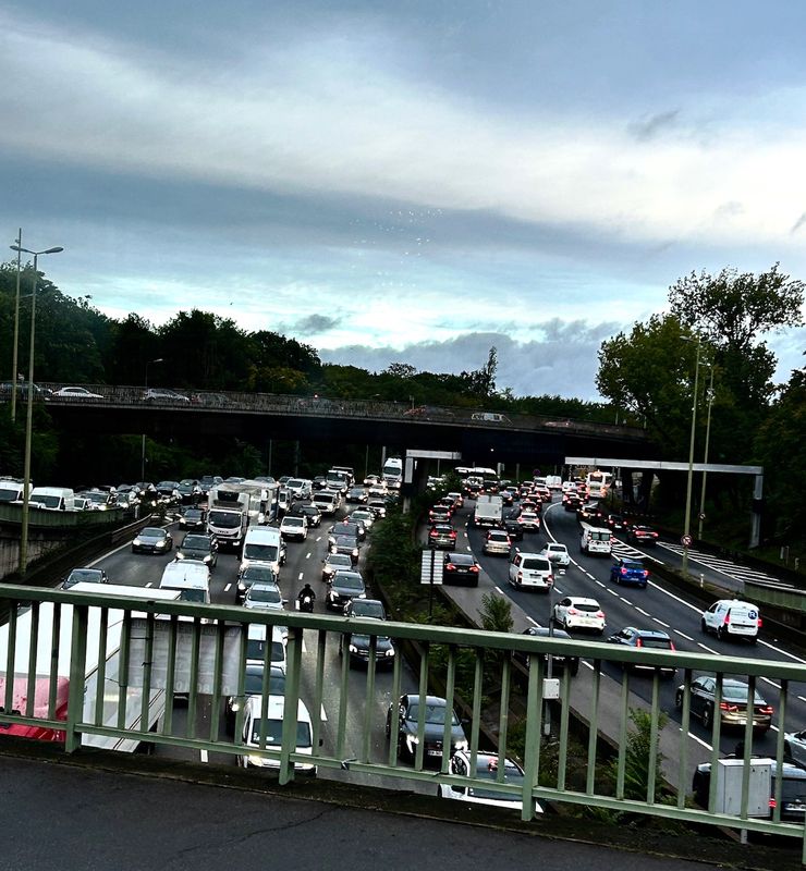 Priphrique parisien  8h du matin