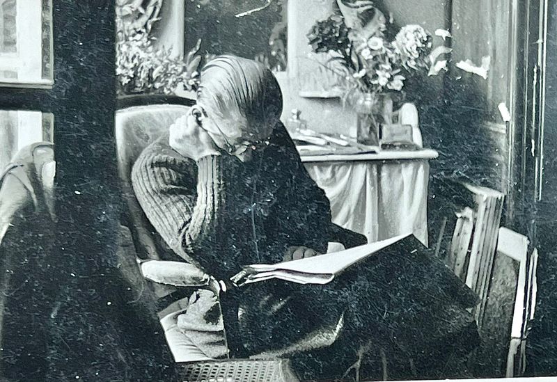 Lecture au Col de Porte