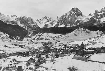 Village de Lescun en hiver