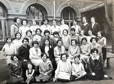 Classe de 1re lyce de filles Montgrand de Marseille en 1929