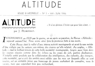 Altitude numro 1  1946