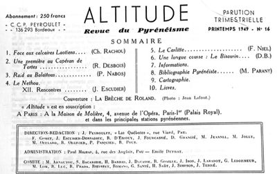 Altitude numro 16.  1949