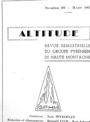 La Revue du Groupe Pyrénéiste de Haute Montagne