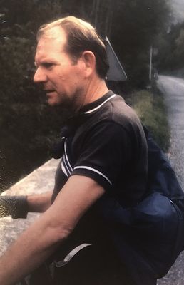 Hubert sur la route de Luz, avant les gros coefficients du Tourmalet