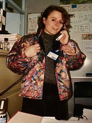 Françoise avant une réunion de travail