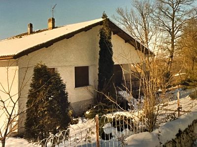 Maison de Lahourcade en hiver