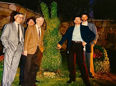 Dans le jardin d'un hôtel de Houston