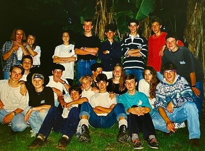 Petite surprise-party  la Croix de Buzy en 1993