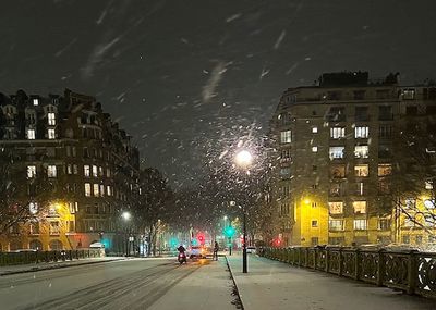 Il neigeait  Paris dbut janvier 2024