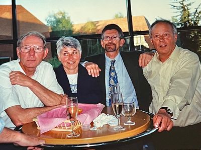 Avec l'ancienne équipe au CSTJF