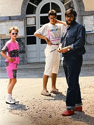 Isabelle, son cousin Olivier et son oncle Daniel en 1975