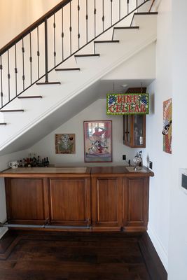Malibu House David Lisa 6-6-24 (23) bar under stairs Photo AI w.jpg