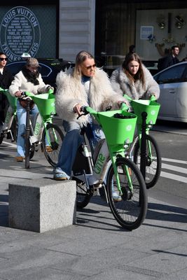 Fluffy bikers...