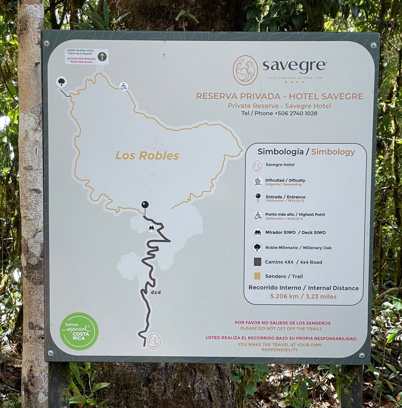 Savegre Lodge--upland trails