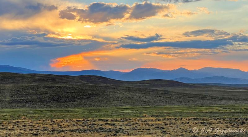 Arapaho NWR--sunset