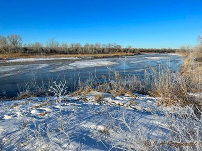 Canadian River on a wintry day