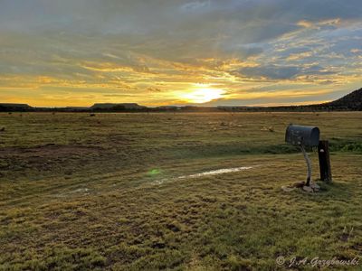 sunset in the mesa country