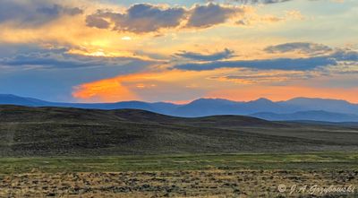 Arapaho NWR--sunset