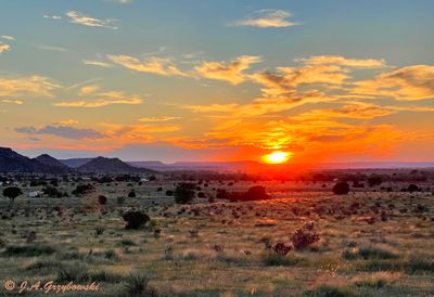 sunset from near Kenton, Oklahoma