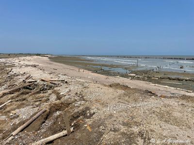 Laem Phak Bia coast and sandspit