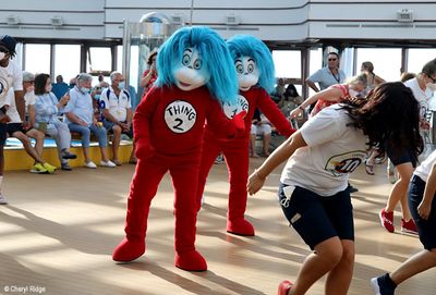 Sail away party on Lido deck