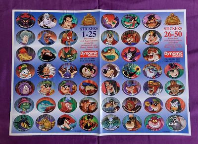 Disney Villains wall poster stickers