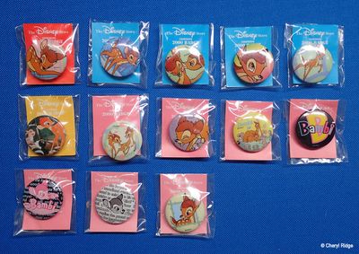 The Disney Store Japan Bambi badges 