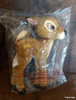 Bambi on video promotion plush