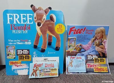 Bambi on video promotion plush toy