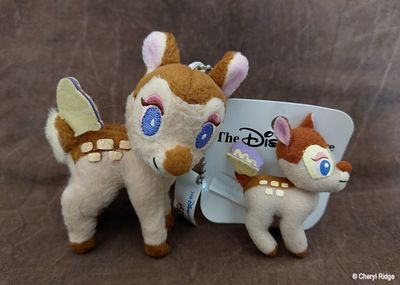 Disney Store Japan Bambi keychain and pin brooch